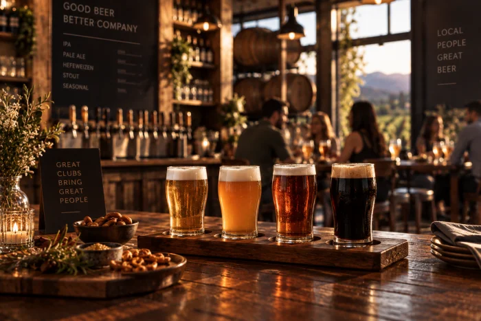 Beer tasting flight