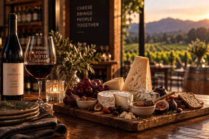 Cheese and charcuterie board